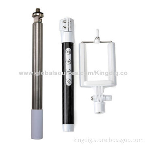 Unique Design Stainless Steel Bluetooth Selfie Sticks, 5V DC Charging Voltage